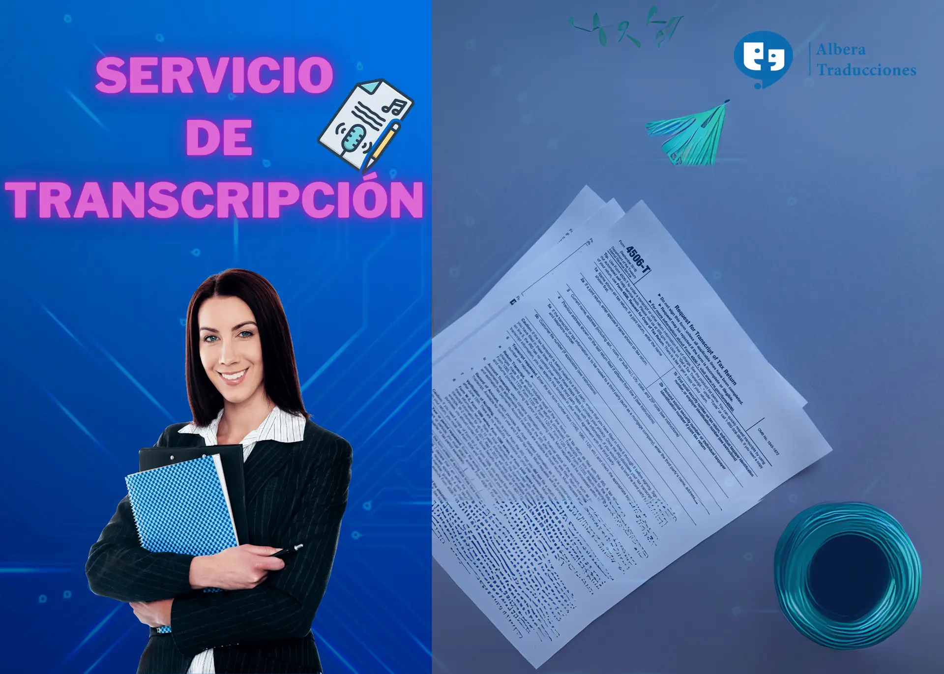 Servicio de transcripción
